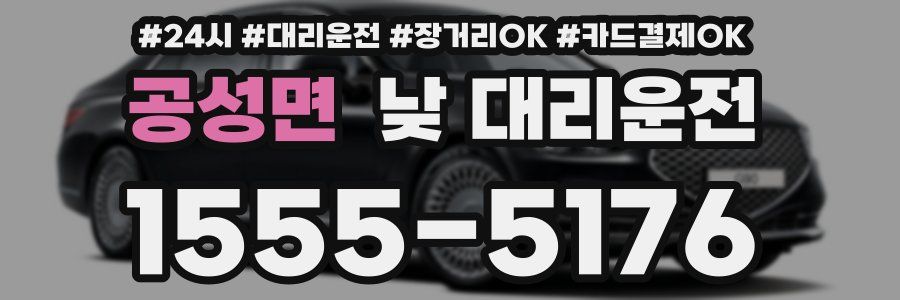 공성면 낮 대리운전