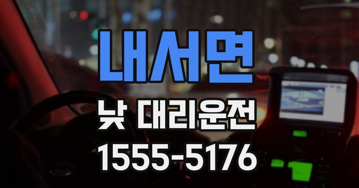내서면 낮 대리운전