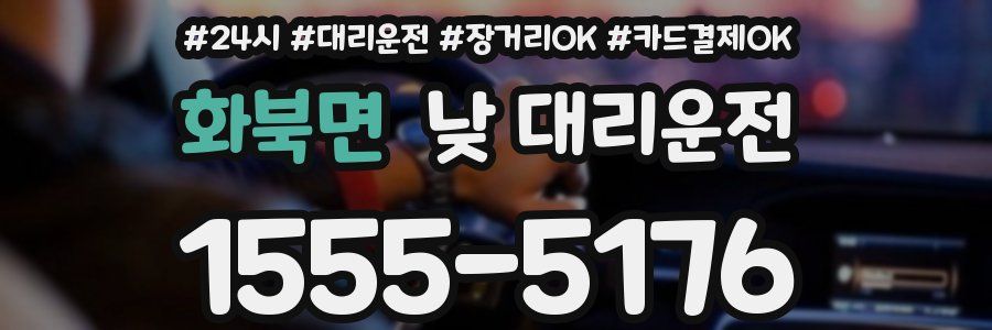 화북면 낮 대리운전