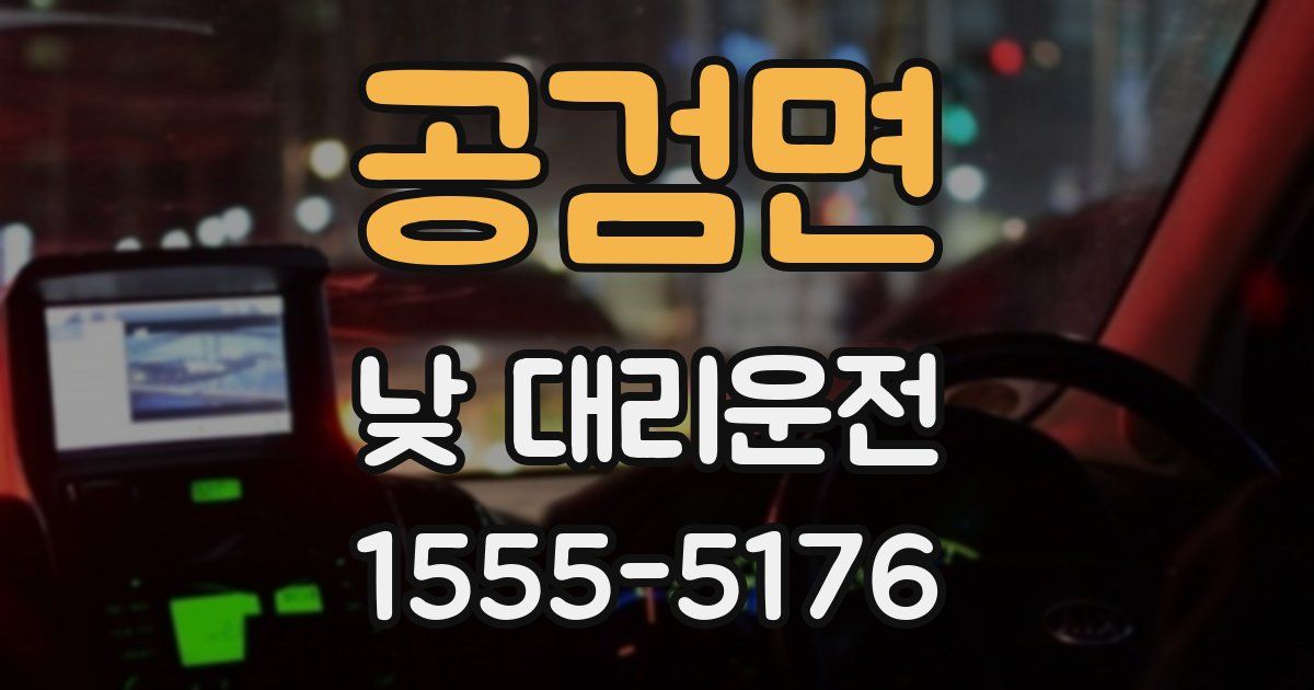 공검면 낮 대리운전