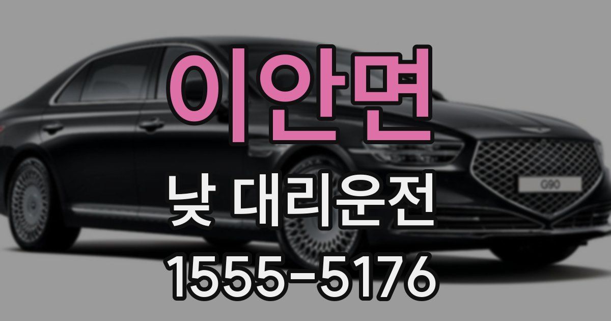 이안면 낮 대리운전