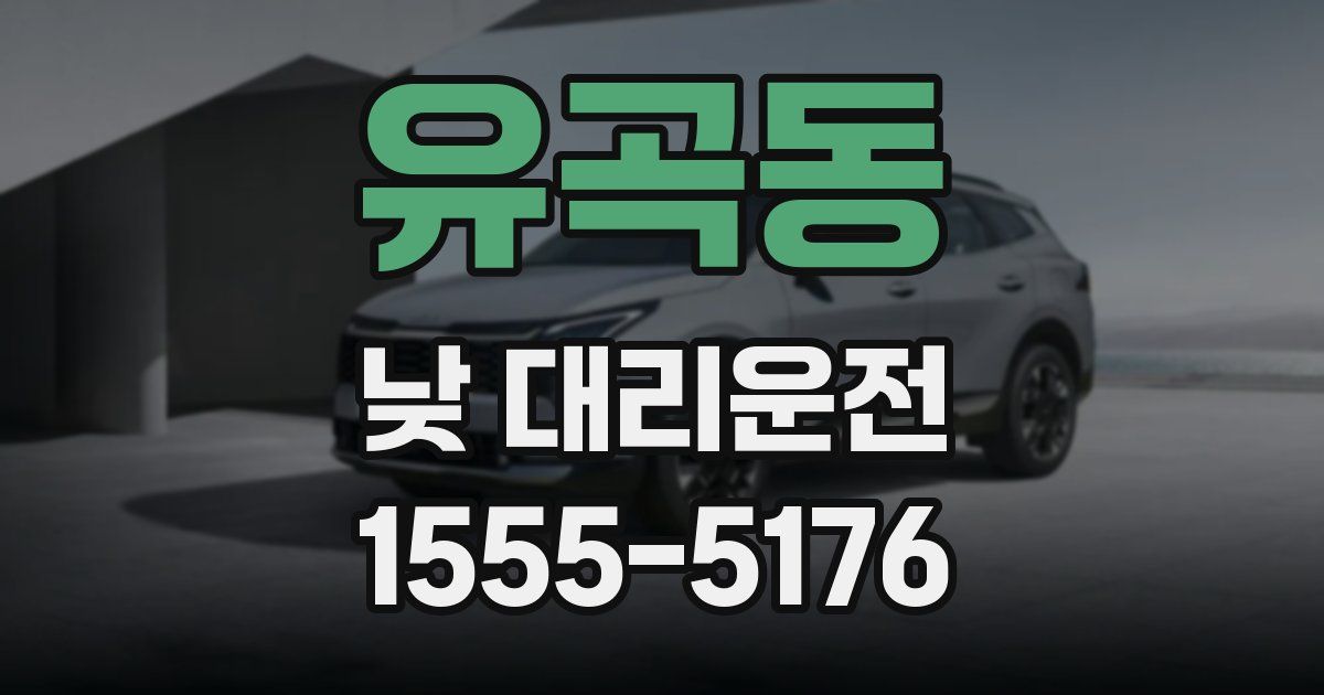 유곡동 낮 대리운전