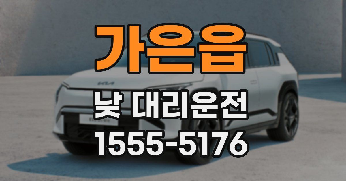 가은읍 낮 대리운전