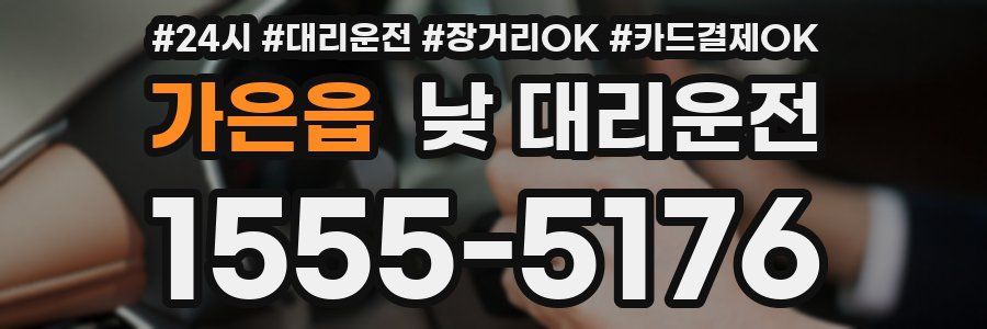 가은읍 낮 대리운전