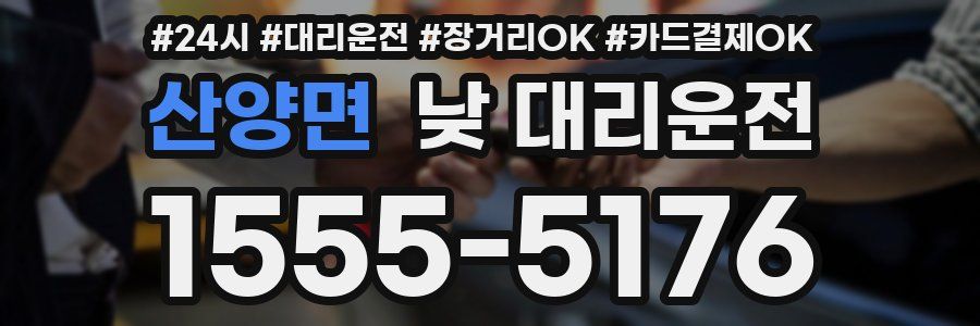 산양면 낮 대리운전