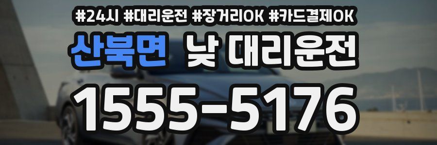 산북면 낮 대리운전