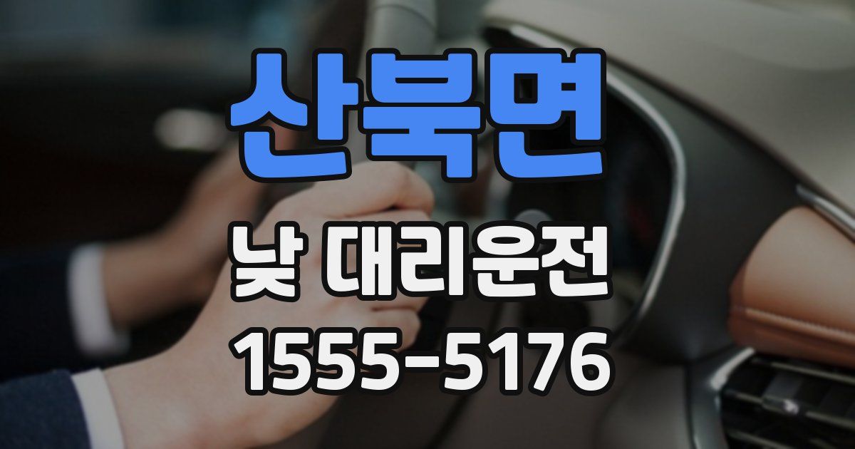 산북면 낮 대리운전