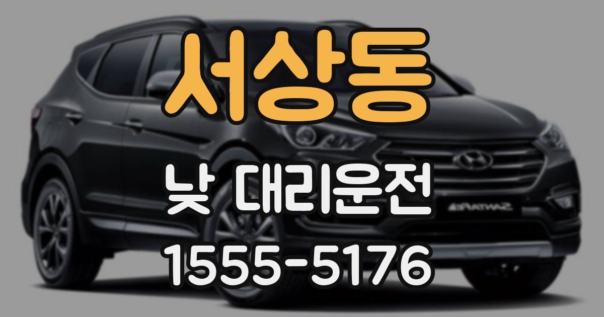 서상동 낮 대리운전