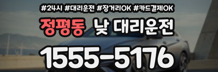 정평동 낮 대리운전