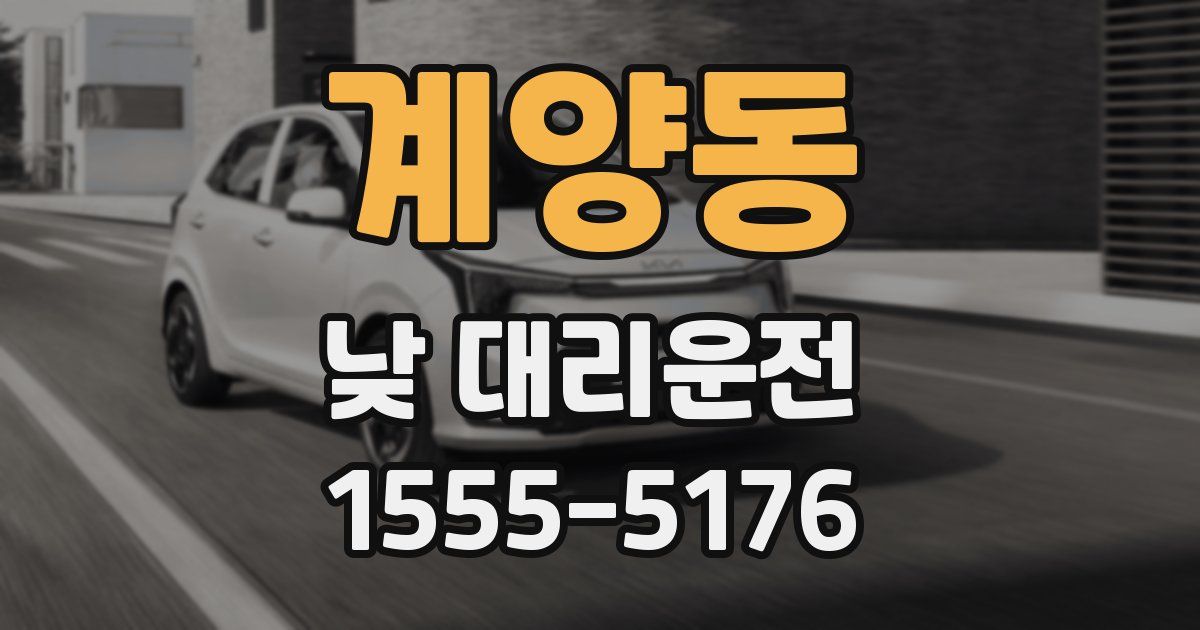 계양동 낮 대리운전