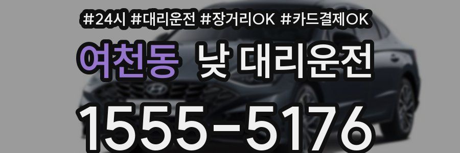여천동 낮 대리운전