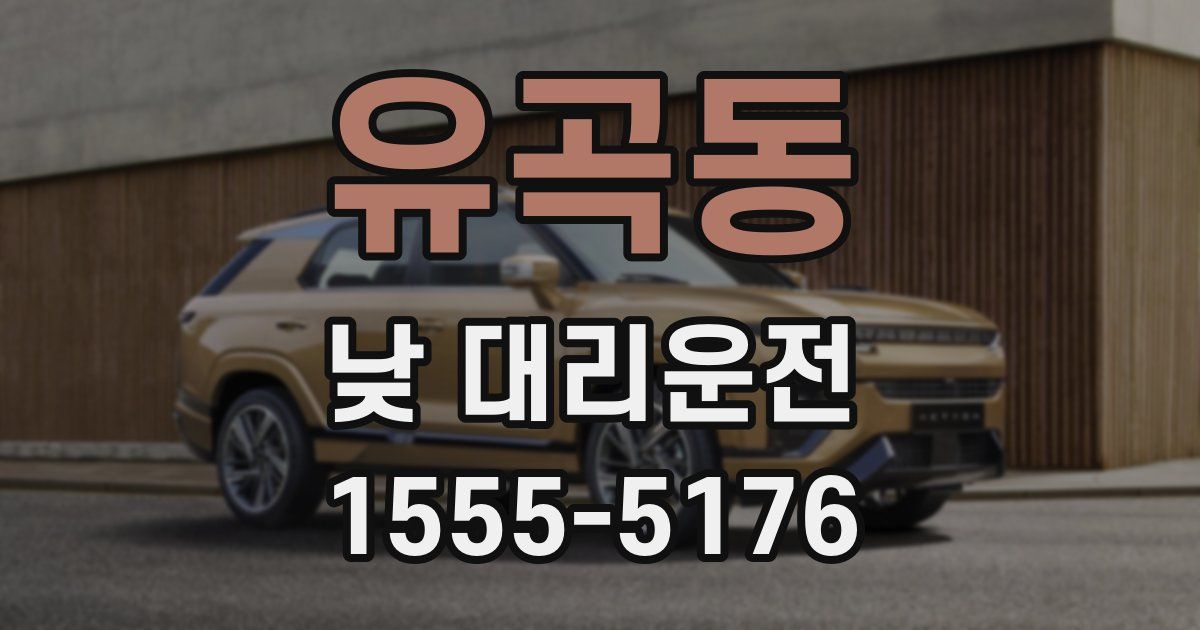 유곡동 낮 대리운전
