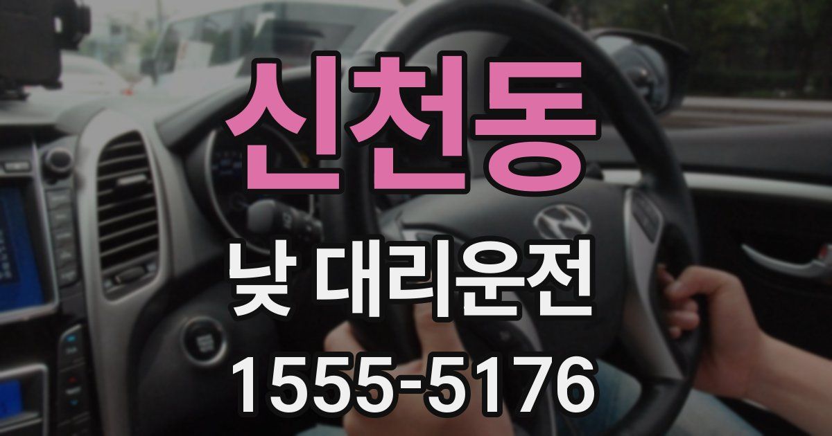 신천동 낮 대리운전