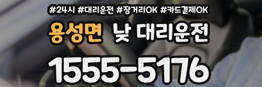 용성면 낮 대리운전