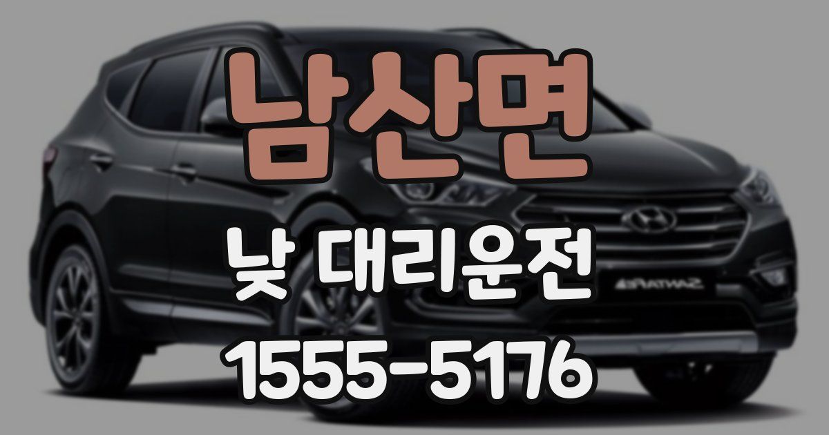 남산면 낮 대리운전