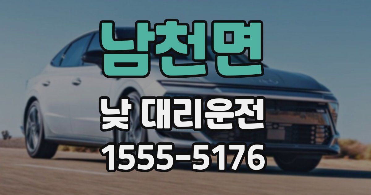 남천면 낮 대리운전