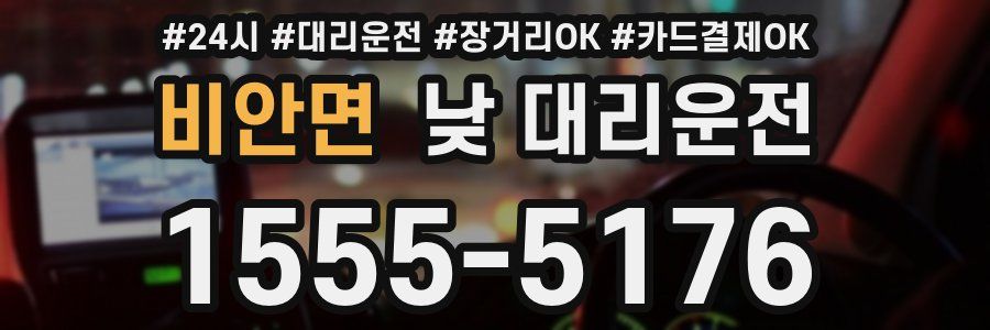 비안면 낮 대리운전