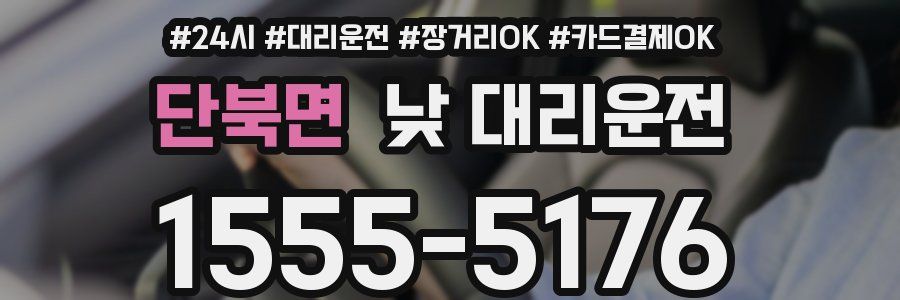 단북면 낮 대리운전