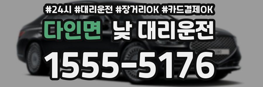 다인면 낮 대리운전