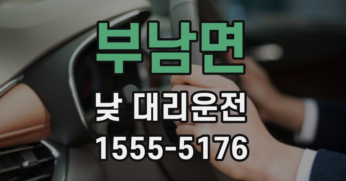 부남면 낮 대리운전