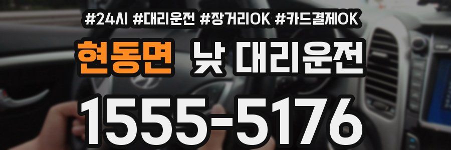 현동면 낮 대리운전
