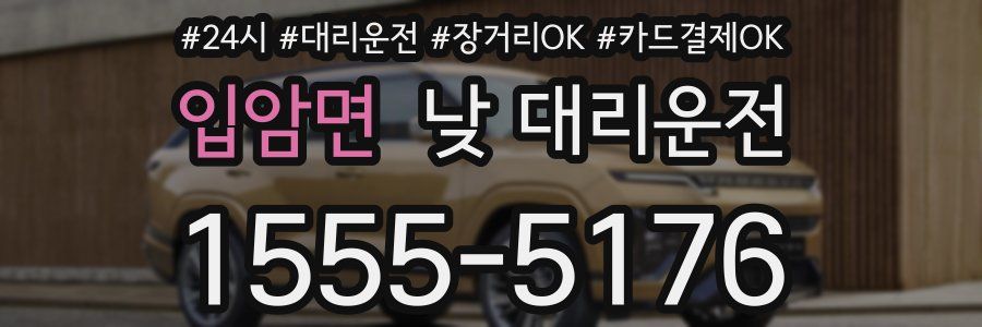 입암면 낮 대리운전