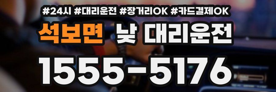 석보면 낮 대리운전