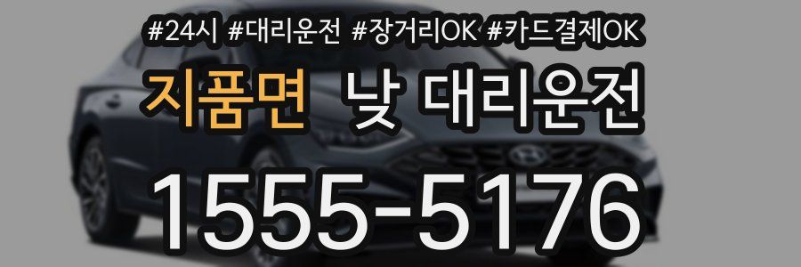 지품면 낮 대리운전