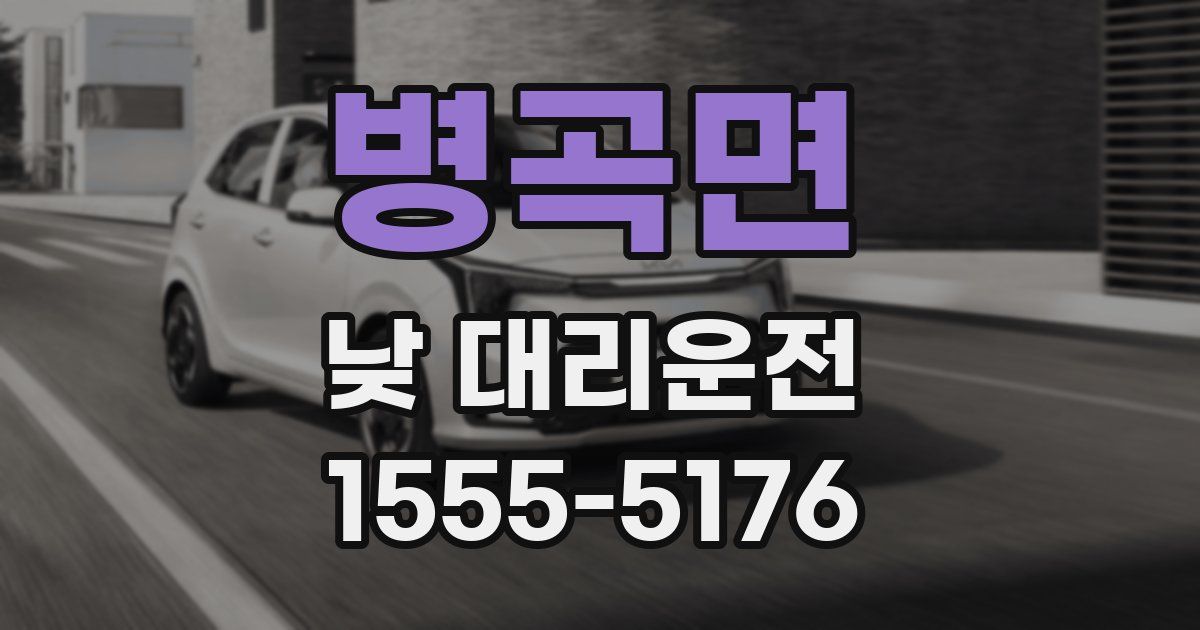 병곡면 낮 대리운전