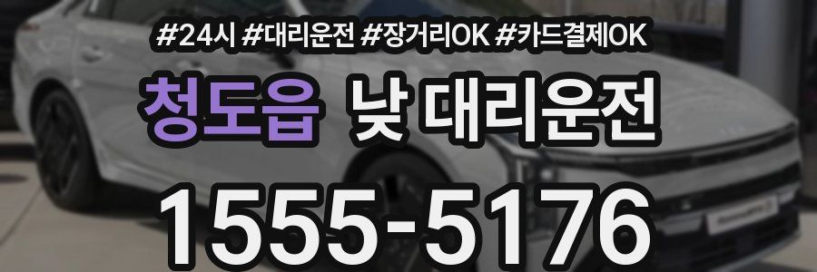 청도읍 낮 대리운전