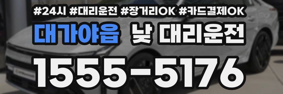 대가야읍 낮 대리운전