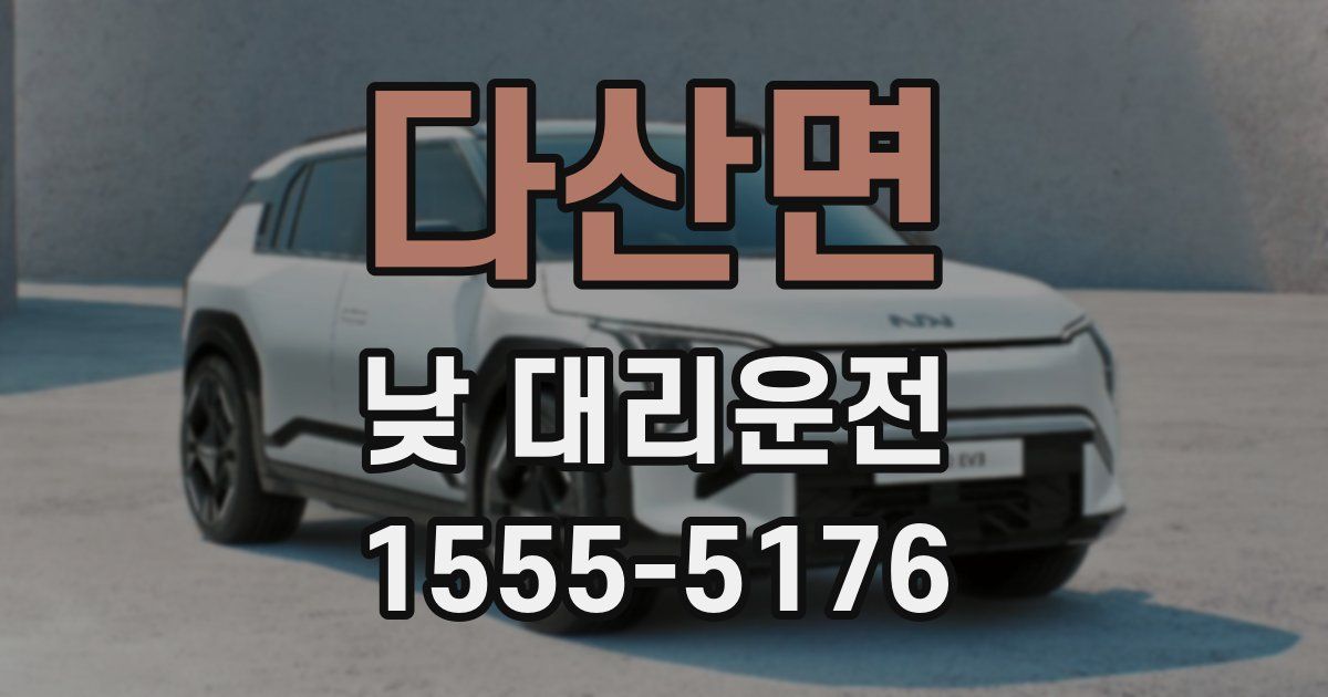다산면 낮 대리운전