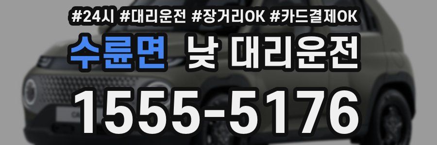 수륜면 낮 대리운전