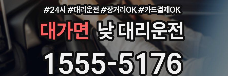 대가면 낮 대리운전