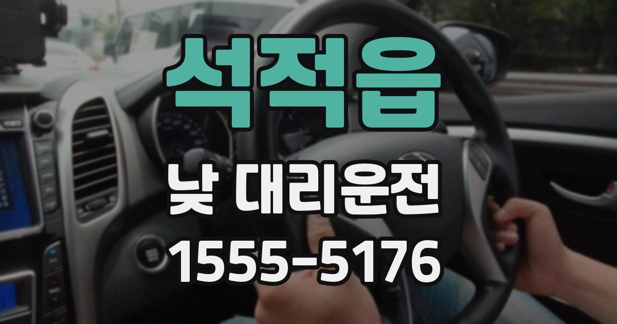 석적읍 낮 대리운전