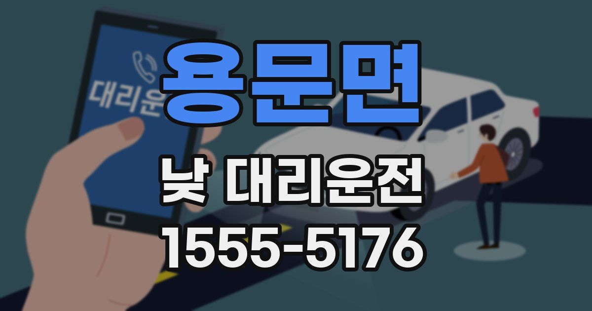용문면 낮 대리운전