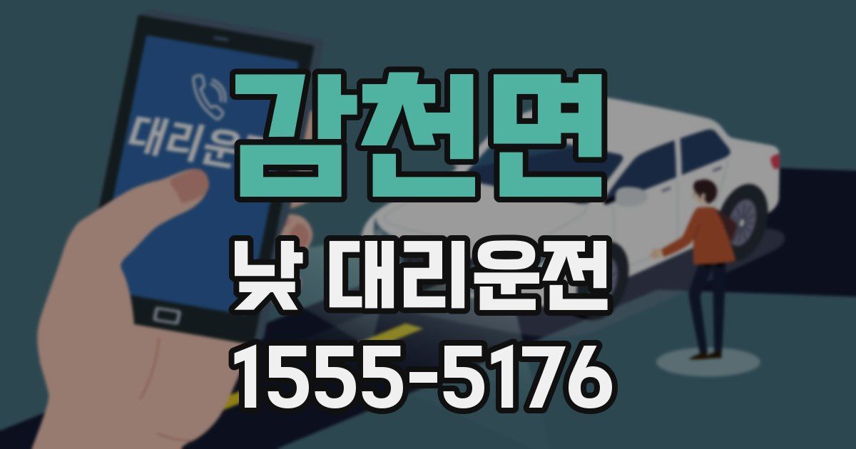 감천면 낮 대리운전