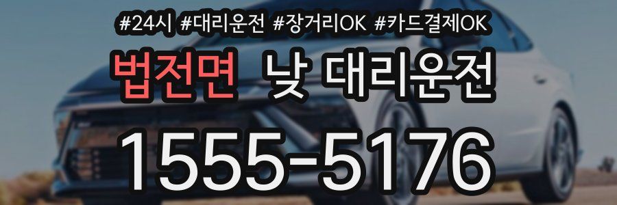 법전면 낮 대리운전