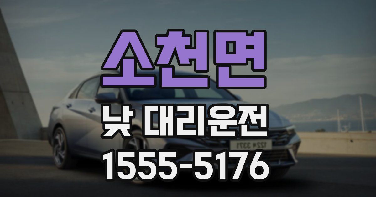 소천면 낮 대리운전