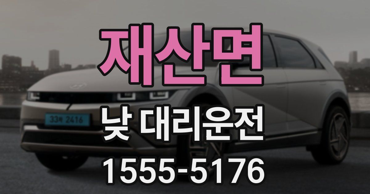재산면 낮 대리운전