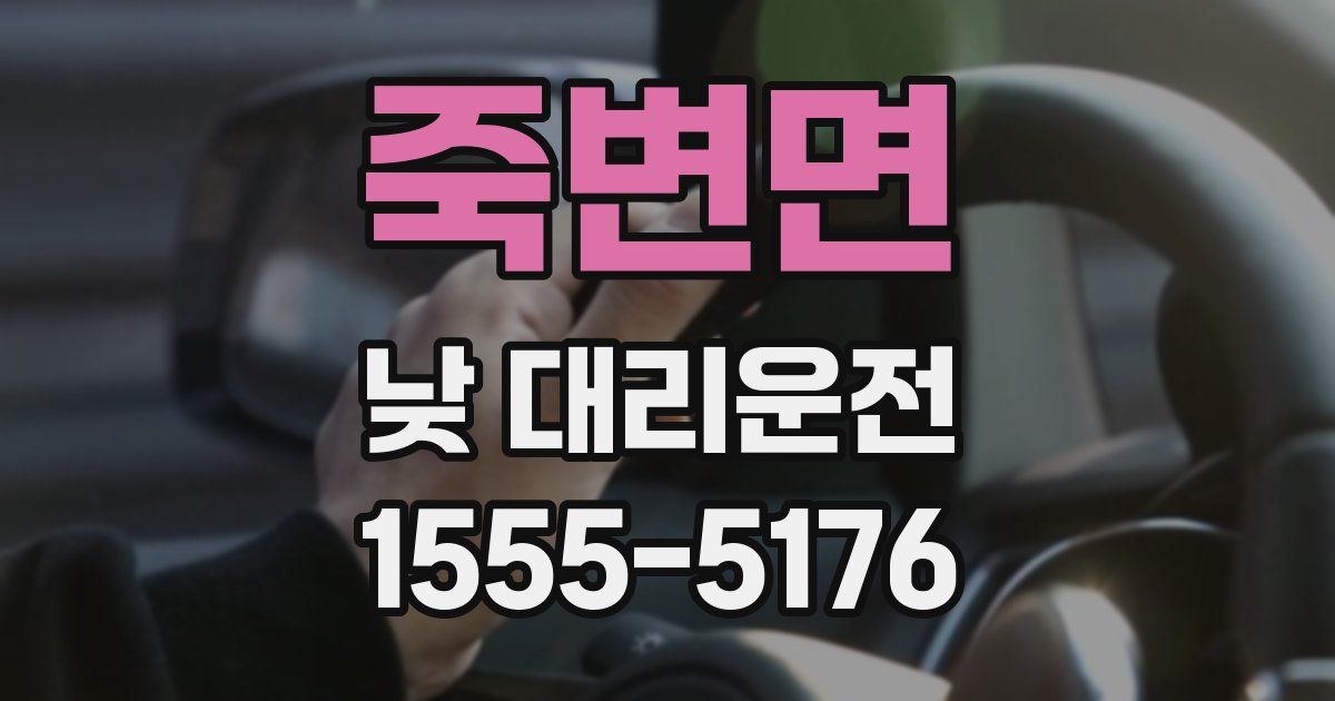 죽변면 낮 대리운전