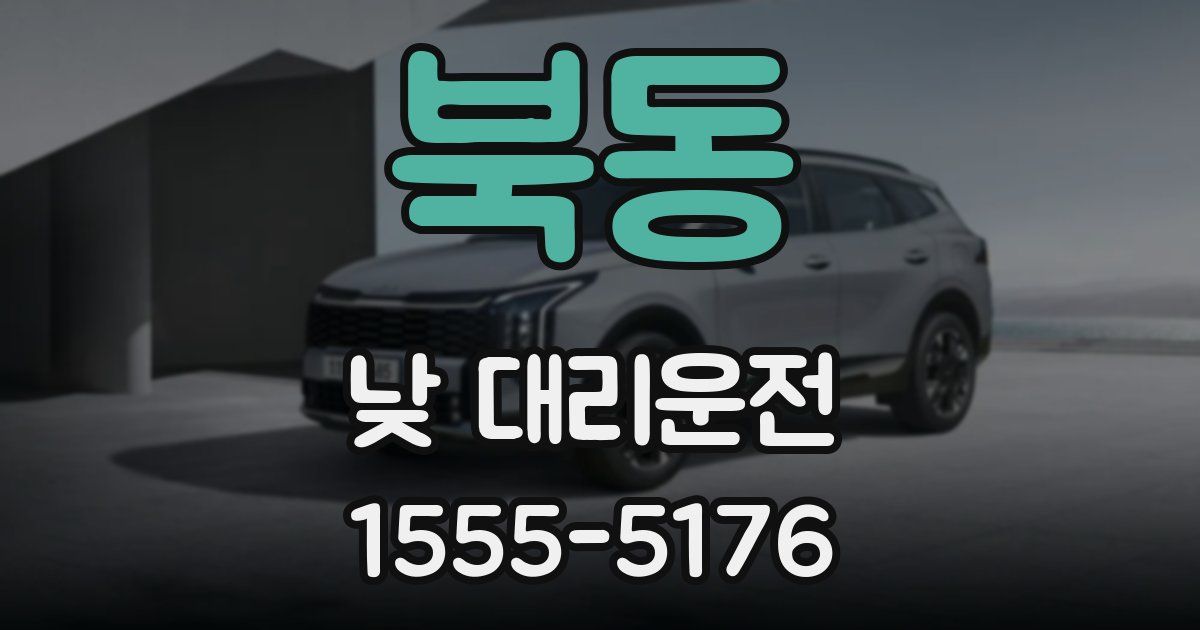 북동 낮 대리운전