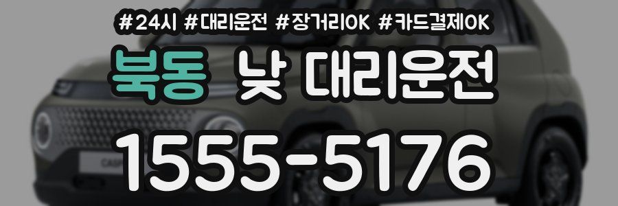 북동 낮 대리운전