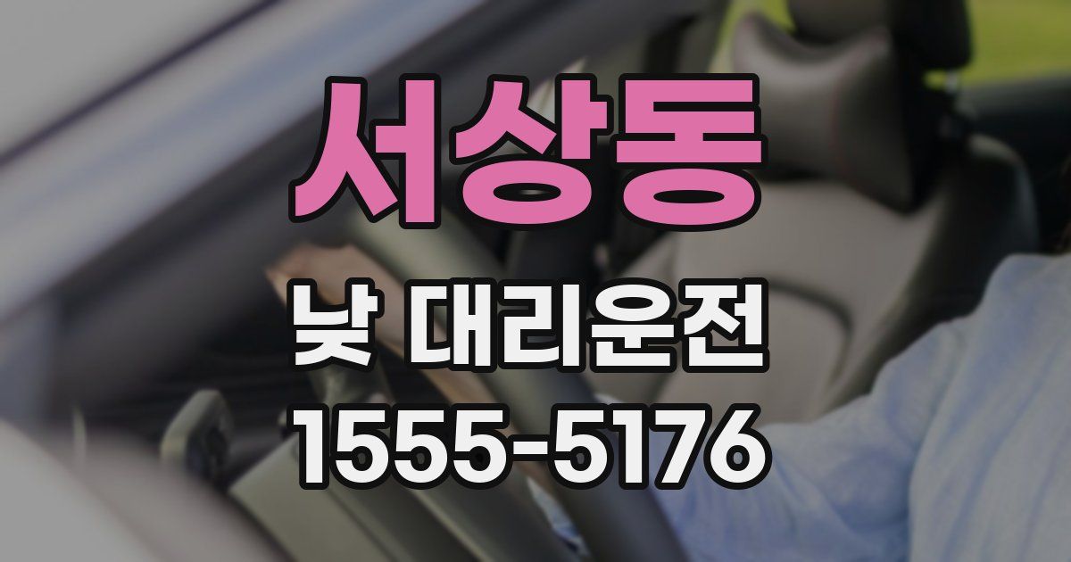 서상동 낮 대리운전