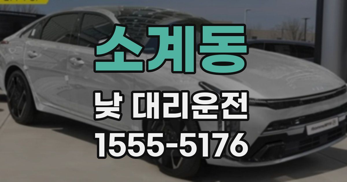 소계동 낮 대리운전