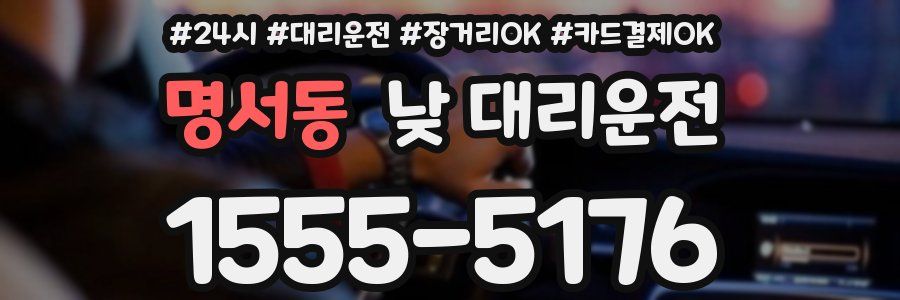 명서동 낮 대리운전