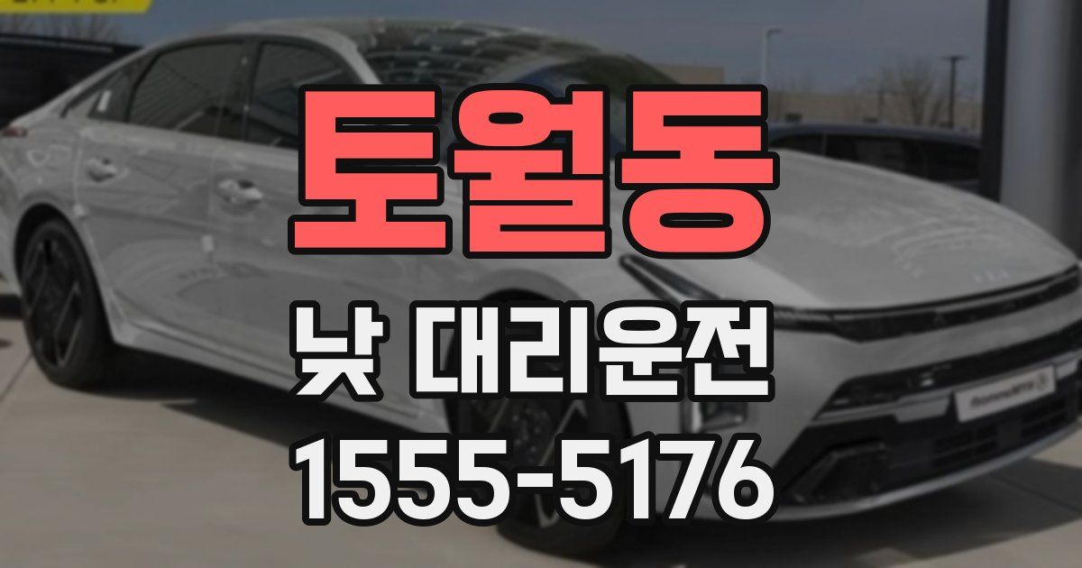 토월동 낮 대리운전