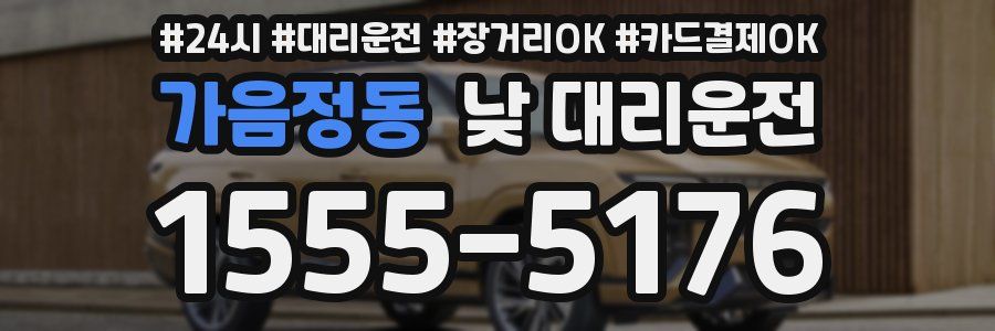 가음정동 낮 대리운전