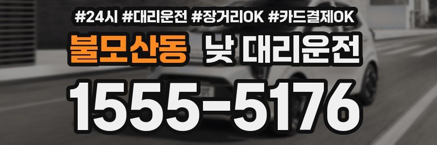 불모산동 낮 대리운전