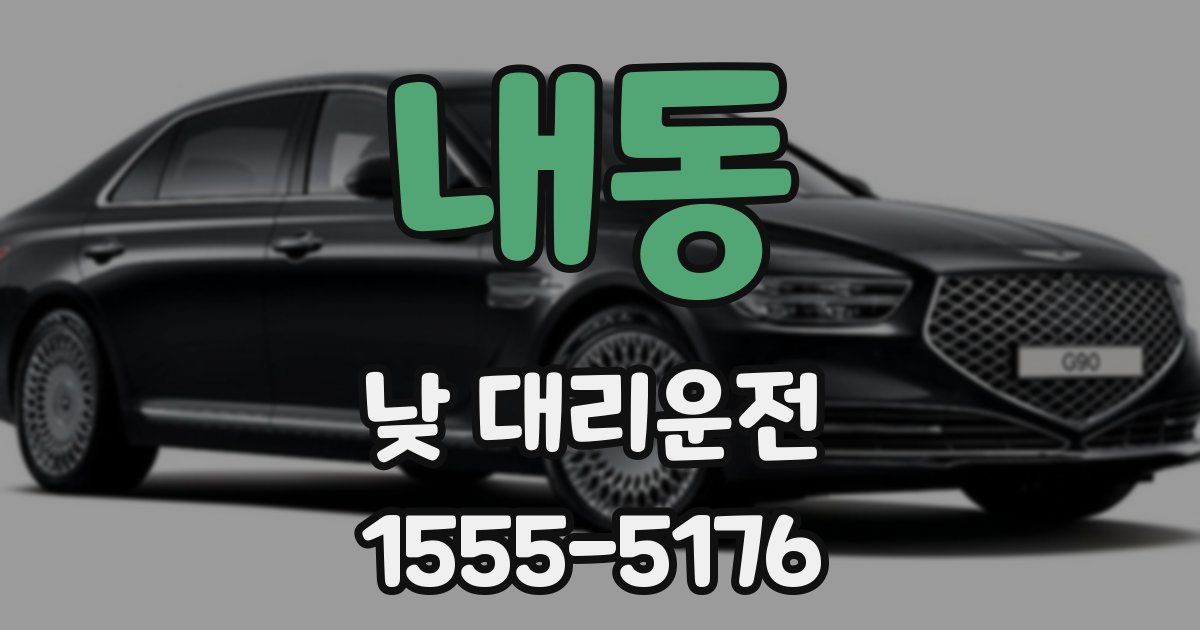 내동 낮 대리운전
